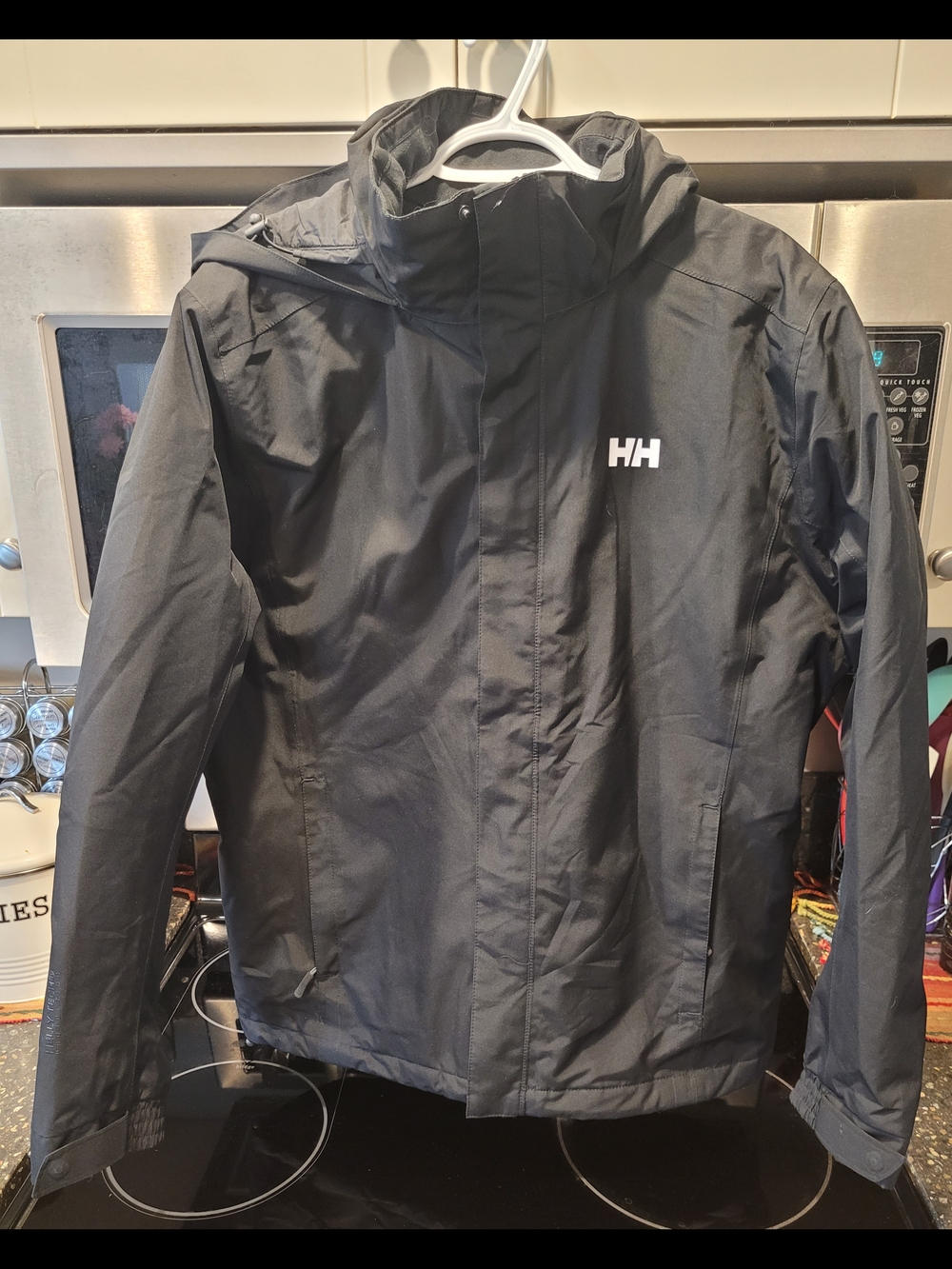 Helly Hansen Black Ski Jacket with Hood